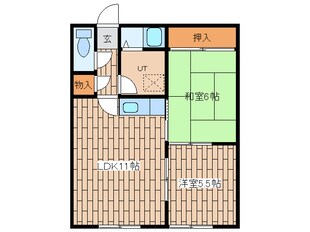 パークハイツＡの物件間取画像